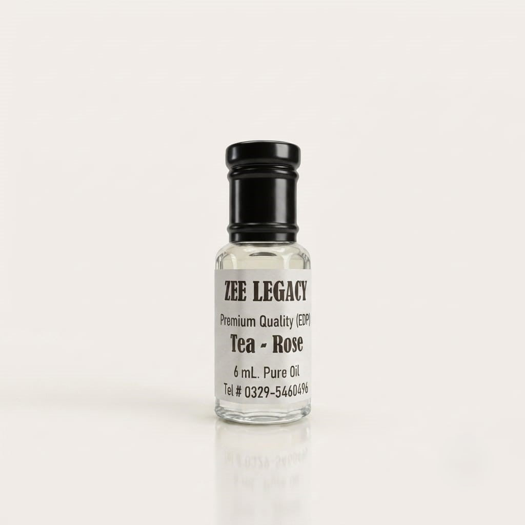 Tea Rose Pure Floral Attar 6ml | Natural Rose Fragrance – Zee Legacy