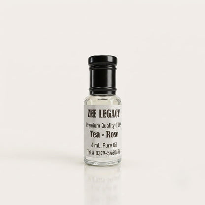 Tea Rose Pure Floral Attar 6ml | Natural Rose Fragrance – Zee Legacy