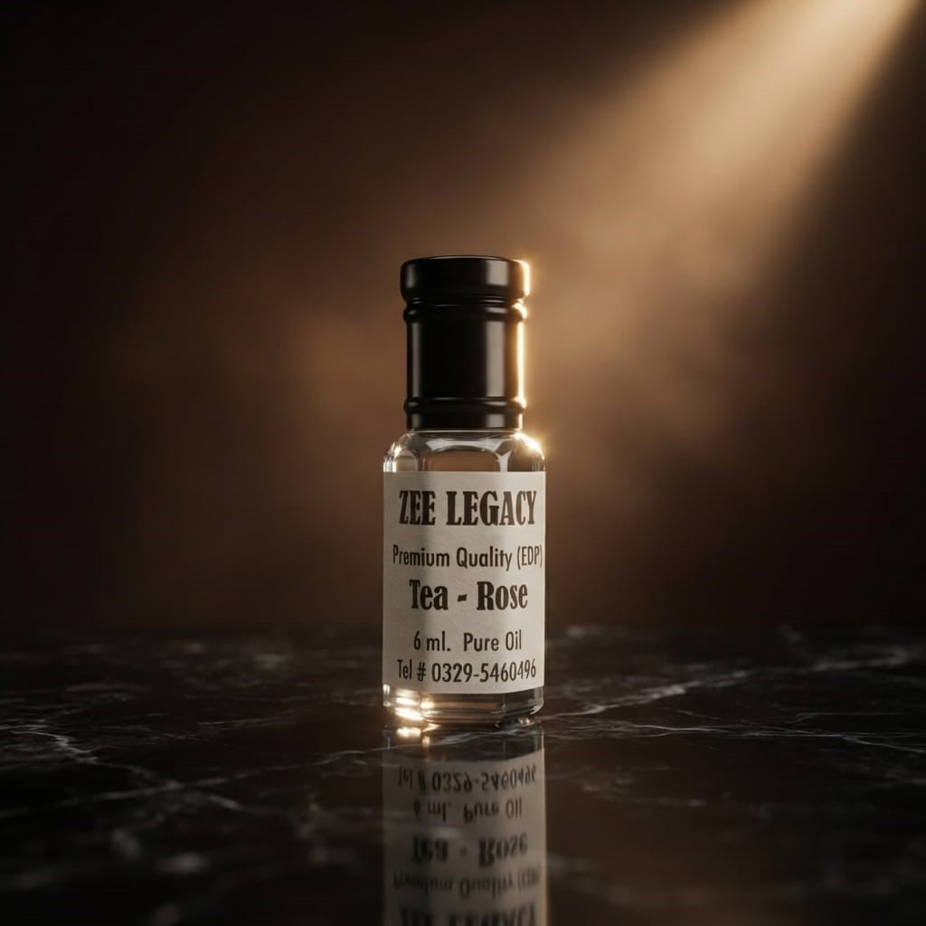 Tea Rose Pure Floral Attar 6ml | Natural Rose Fragrance – Zee Legacy