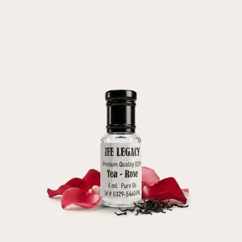 Tea Rose Pure Floral Attar 6ml | Natural Rose Fragrance – Zee Legacy
